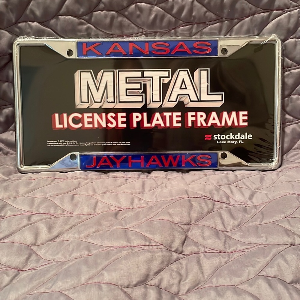University of Kansas license plate frame